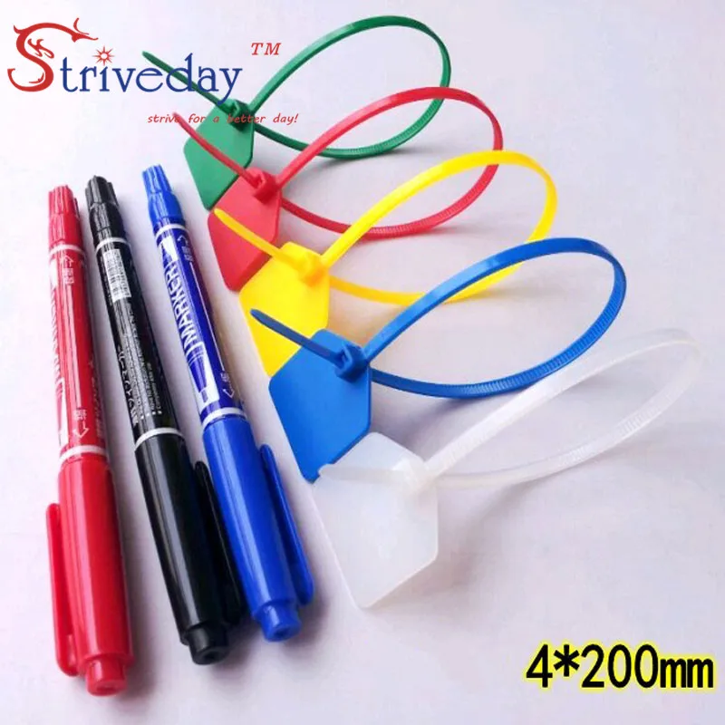 100pcs/lot Disposable plastic Ties Seals label large Signage Ties Seals Tag Logistics Tagout 4*200mm color sent randomly
100pcs/lot Disposable plastic Ties Seals label large Signage Ties Seals Tag Logistics Tagout 4*200mm color sent randomly