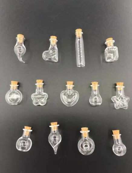9pcs/lot mix 9 shape diy Cute Mini Clear Cork Stopper Glass Bottles Vials Jars Containers Small Wishing Bottle necklace gift
9pcs/lot mix 9 shape diy Cute Mini Clear Cork Stopper Glass Bottles Vials Jars Containers Small Wishing Bottle necklace gift