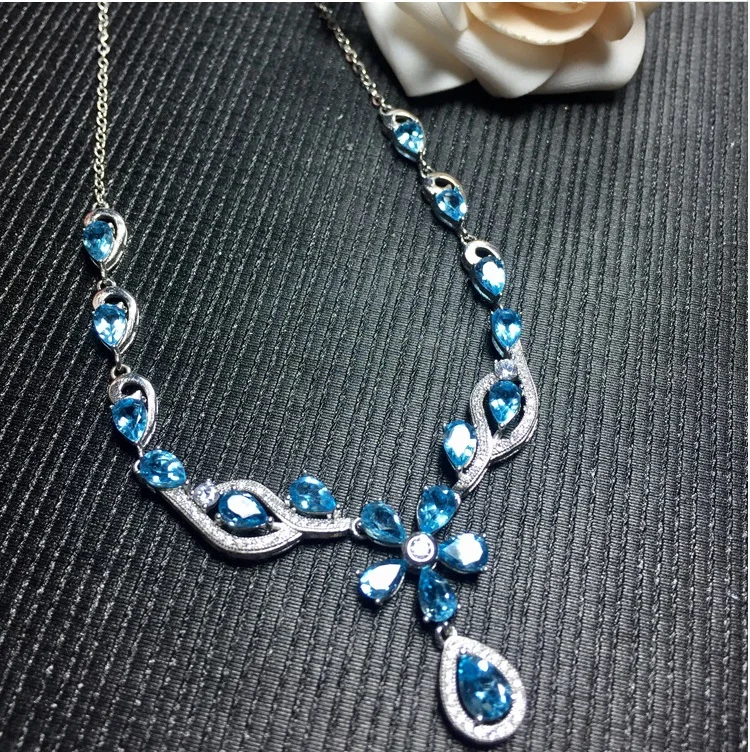 Blue topaz pendant Necklace pendant Natural blue topaz 925 sterling silver Fine jewelry 17pcs 4*6mm 1pc 5*7mm
Blue topaz pendant Necklace pendant Natural blue topaz 925 sterling silver Fine jewelry 17pcs 4*6mm 1pc 5*7mm