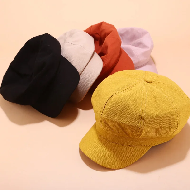 Women's Solid Color duck tongue beret Simple casual octagonal cap Autumn winter joker painter hat 01
Women's Solid Color duck tongue beret Simple casual octagonal cap Autumn winter joker painter hat 01