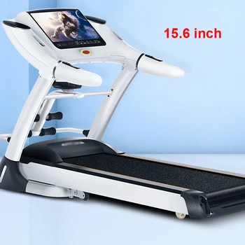 Household Electric Treadmill 15.6 inch Color Screen Multi-function Face Recognition Intelligent Speech Treadmill 0.8-18km/h
Household Electric Treadmill 15.6 inch Color Screen Multi-function Face Recognition Intelligent Speech Treadmill 0.8-18km/h