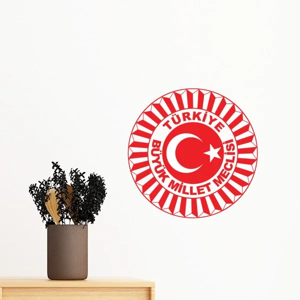 Image Turkey Asia National Emblem Removable Wall Sticker Art Decals Mural DIY Wallpaper for Room Decal