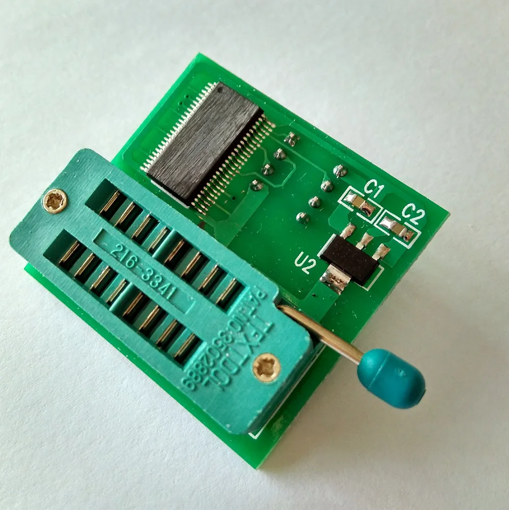 1.8V adapter scoket used for all programmer TL866CS TL866A RT809F EZP2010 G540 TOP3000 1.8V apple SPI Flash Memory
1.8V adapter scoket used for all programmer TL866CS TL866A RT809F EZP2010 G540 TOP3000 1.8V apple SPI Flash Memory