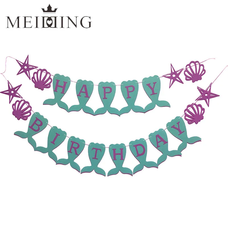 MEIDDING Kids Birthday Party Bunting Banner Mermaid Party Backdrop Flags Baby Shower Christening 1st Birthday Party Supplies
MEIDDING Kids Birthday Party Bunting Banner Mermaid Party Backdrop Flags Baby Shower Christening 1st Birthday Party Supplies