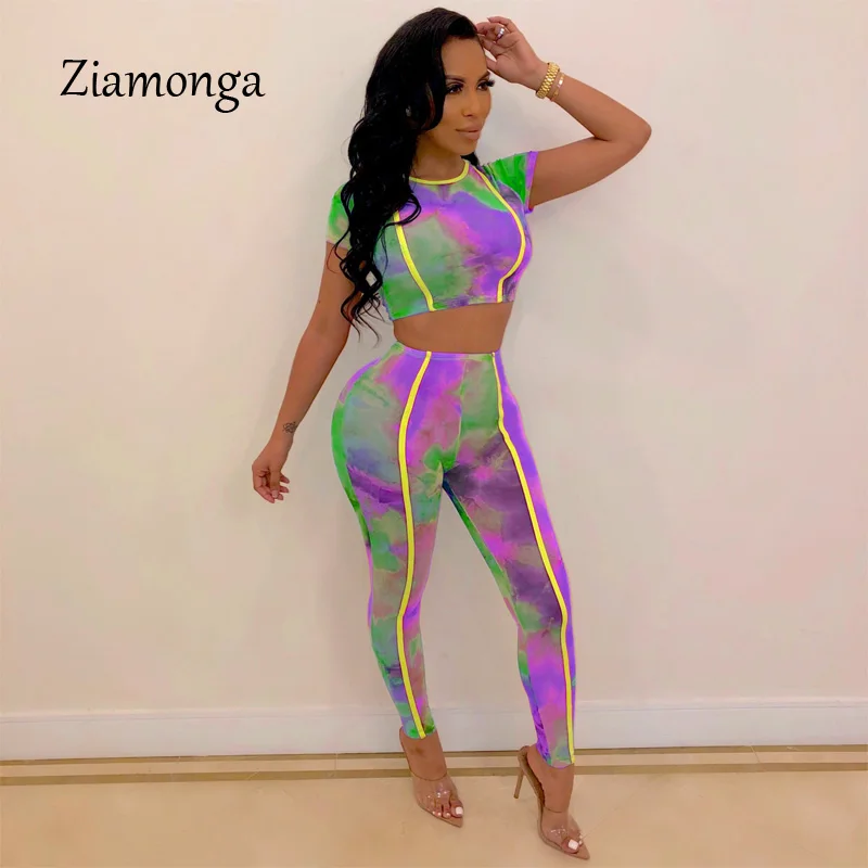 Ziamonga 2019 Women Summer Tie Dye Galaxy Print Short Sleeve Tee Top Skinny Pants Suit Two Piece Set Sporting Tracksuit 3 Colors
Ziamonga 2019 Women Summer Tie Dye Galaxy Print Short Sleeve Tee Top Skinny Pants Suit Two Piece Set Sporting Tracksuit 3 Colors