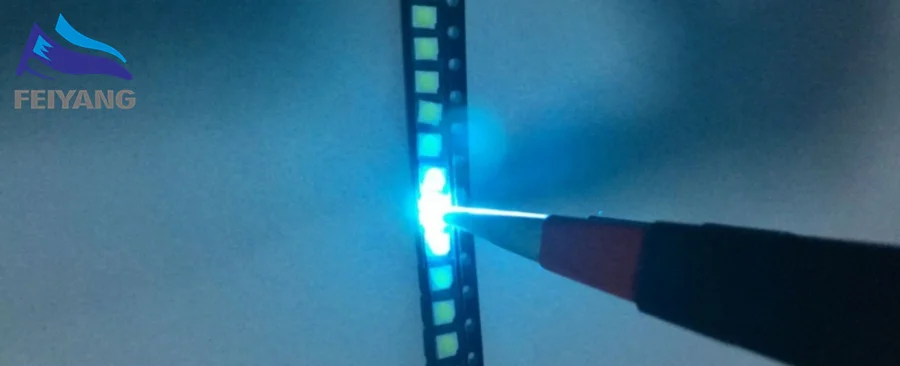 100 шт./лот светодиодные лампы ice blue SMD 2835 0 2 Вт супер хайлайтер светоизлучающие
