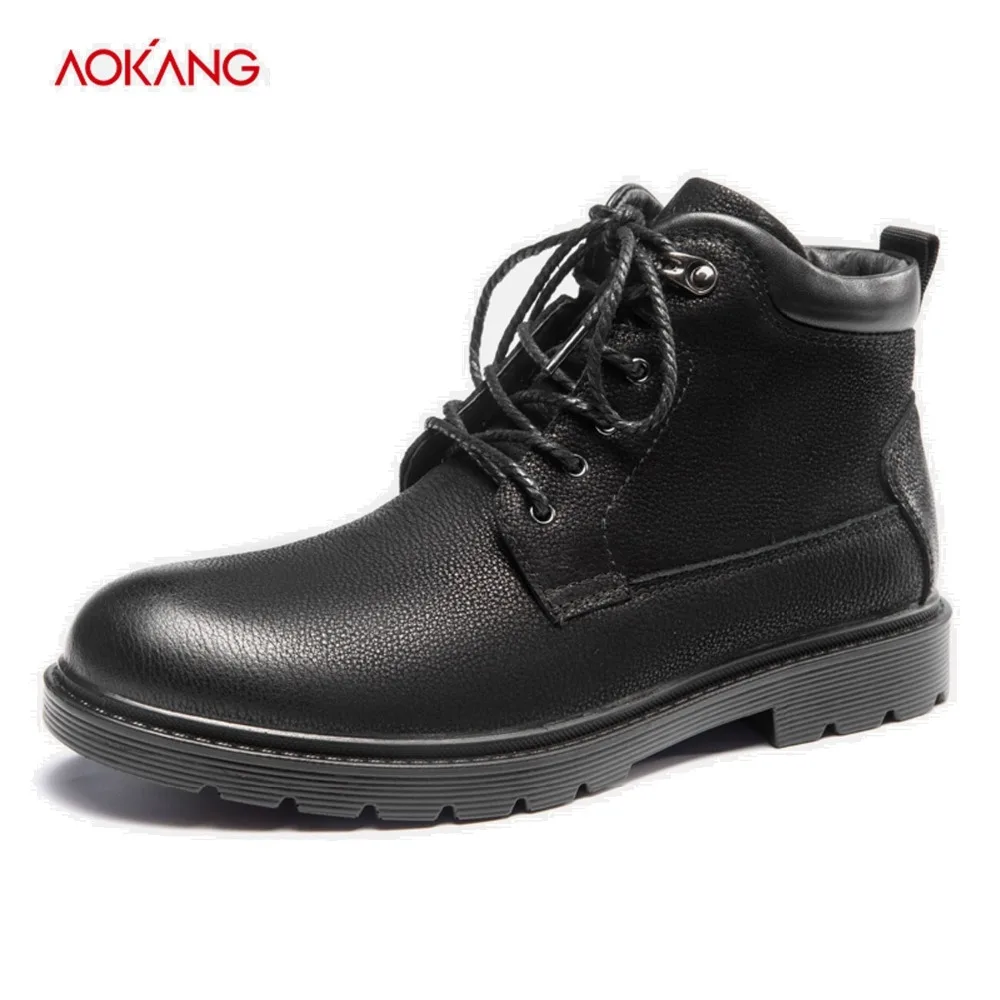 AOKANG 2018 Men Motorcycle Boots Vintage Genuine Leather Working Boots Men High-Cut Lace-up Warm Martin Shoes Men botas hombre
AOKANG 2018 Men Motorcycle Boots Vintage Genuine Leather Working Boots Men High-Cut Lace-up Warm Martin Shoes Men botas hombre