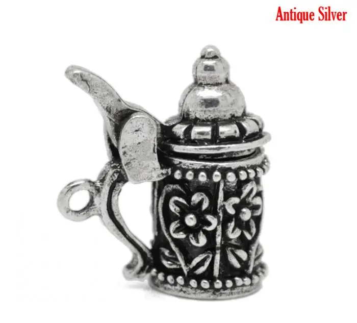 DoreenBeads 10PCs Antique Silver Flower Pattern German Beer Stein Charm Pendants 19mm x 18mm(6/8"x 6/8")
DoreenBeads 10PCs Antique Silver Flower Pattern German Beer Stein Charm Pendants 19mm x 18mm(6/8"x 6/8")