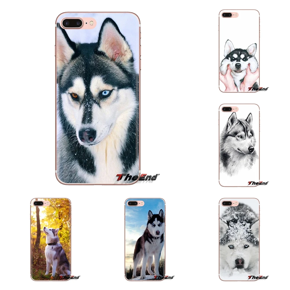 

For Samsung Galaxy J1 J2 J3 J4 J5 J6 J7 J8 Plus 2018 Prime 2015 2016 2017 Soft TPU Phone Case Siberian Husky Dog puppies Pattern