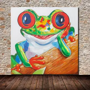 Hand Painted Cartoon Animal Oil Painting Lovely Frog Wall Stickers For Kids Rooms For Living Room Bedroom Dining Office Cafe
Hand Painted Cartoon Animal Oil Painting Lovely Frog Wall Stickers For Kids Rooms For Living Room Bedroom Dining Office Cafe