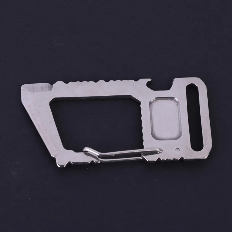 Multi Tools 11 in 1 Multifunction Square Carabiner EDC Stainless Steel Bottle Opener Military Credit Card Knife Silver
Multi Tools 11 in 1 Multifunction Square Carabiner EDC Stainless Steel Bottle Opener Military Credit Card Knife Silver