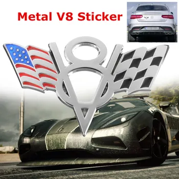 3D Metal V8 Emblem Badge American Flag Car Trunk Universal Sticker Decal for Ford for Chevrolet
3D Metal V8 Emblem Badge American Flag Car Trunk Universal Sticker Decal for Ford for Chevrolet