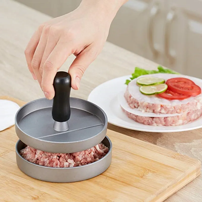 1 Set Round Shape Hamburger Press Patties Maker Mold Patty Hamburger Meat Beef Grill Burger Aluminum Alloy Kitchen Tool
1 Set Round Shape Hamburger Press Patties Maker Mold Patty Hamburger Meat Beef Grill Burger Aluminum Alloy Kitchen Tool