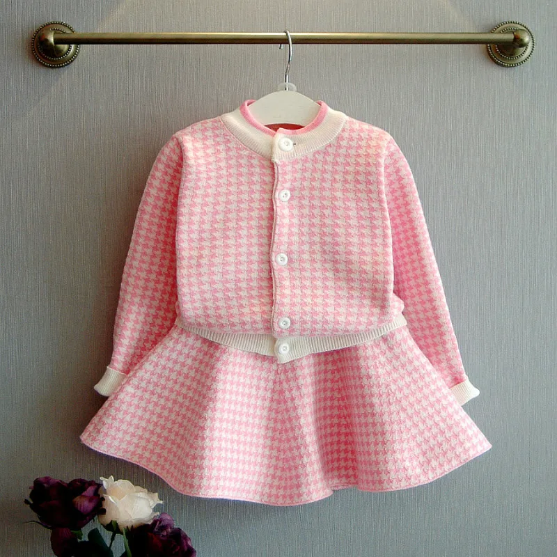Baby girls clothes set 2018 autumn new girls boutique outfits Korean Houndstooth Jacket+skirt children conjunto menina roupa
Baby girls clothes set 2018 autumn new girls boutique outfits Korean Houndstooth Jacket+skirt children conjunto menina roupa