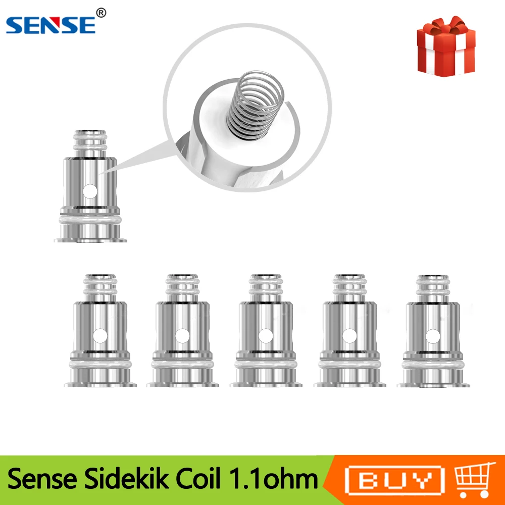 5pcs/pack Original Sense Sidekik Repalcement Coil 1.1ohm Resistance Electronic Cigarette Core For Sense Sidekik Pod Vape Kit
5pcs/pack Original Sense Sidekik Repalcement Coil 1.1ohm Resistance Electronic Cigarette Core For Sense Sidekik Pod Vape Kit