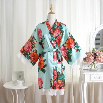Sexy Women Sleepwear Bride Bridesmaid Wedding Robe Flower Nightgown Mini Summer Kimono Bath Gown Lace Home Clothes One Size
Sexy Women Sleepwear Bride Bridesmaid Wedding Robe Flower Nightgown Mini Summer Kimono Bath Gown Lace Home Clothes One Size