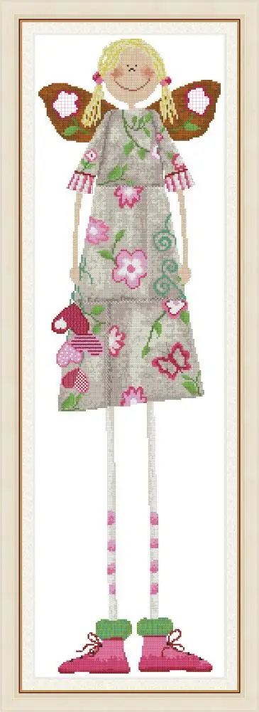 Long legs butterfly girl cross stitch kit aida 14ct 11ct count print canvas cross stitches needlework embroidery DIY handmade
Long legs butterfly girl cross stitch kit aida 14ct 11ct count print canvas cross stitches needlework embroidery DIY handmade