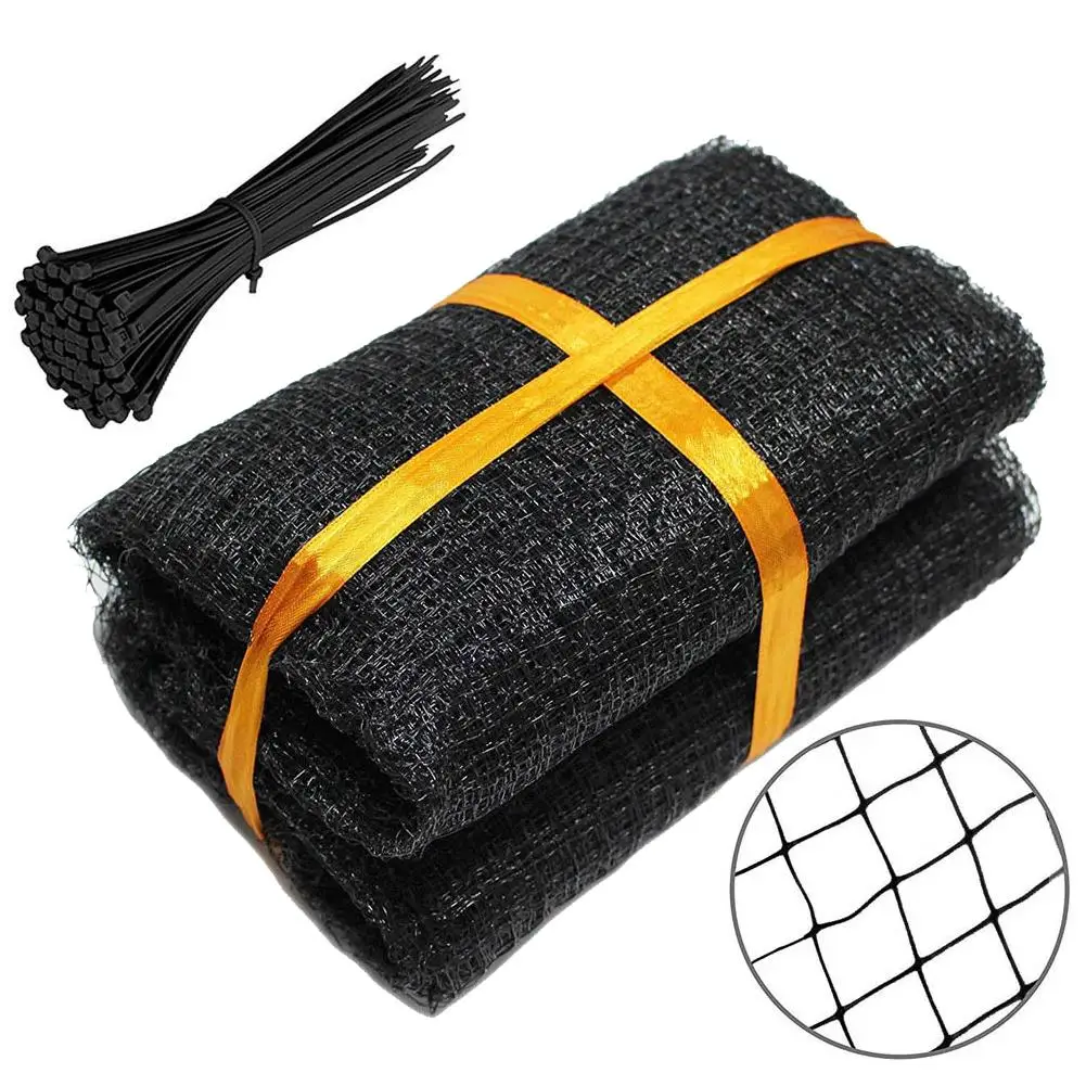 Black Reusable Anti Bird Netting Pond Net With 20pcs Cable Ties For Your Garden Vegetables Fruit Plants Fish Ponds Protection
Black Reusable Anti Bird Netting Pond Net With 20pcs Cable Ties For Your Garden Vegetables Fruit Plants Fish Ponds Protection