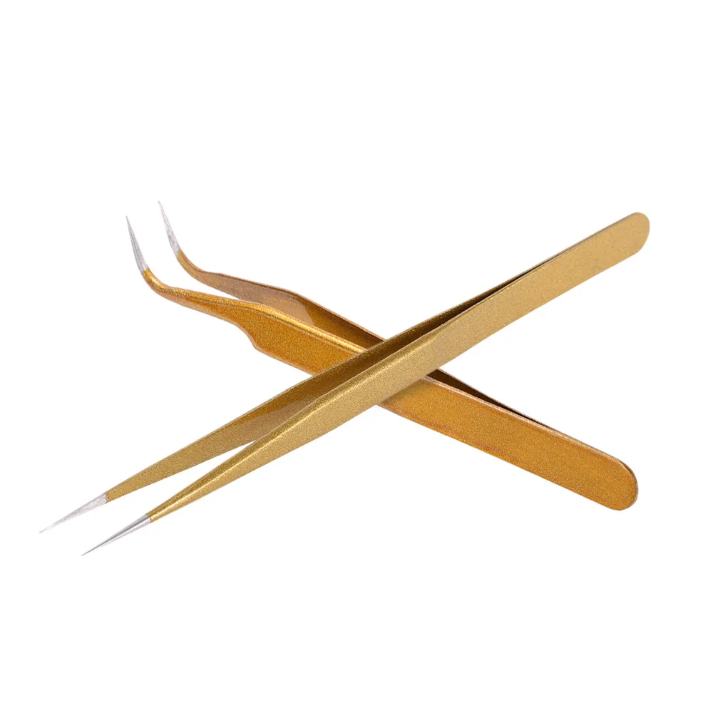 2Pcs/set Straight & Curved Tweezers for Nail Art False Eyelash Extension Stainless Steel Nail Tweezers Nippers Nail Art Tools
2Pcs/set Straight & Curved Tweezers for Nail Art False Eyelash Extension Stainless Steel Nail Tweezers Nippers Nail Art Tools