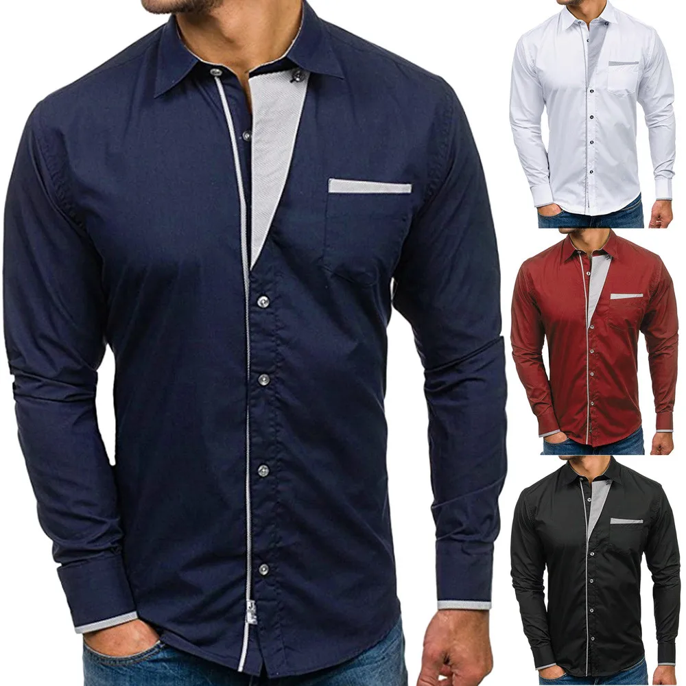 2019 hot sales Men's Autumn Casual Formal Slim Fit Solid Long Sleeve Dress Shirt Top Blouse high quality
2019 hot sales Men's Autumn Casual Formal Slim Fit Solid Long Sleeve Dress Shirt Top Blouse high quality