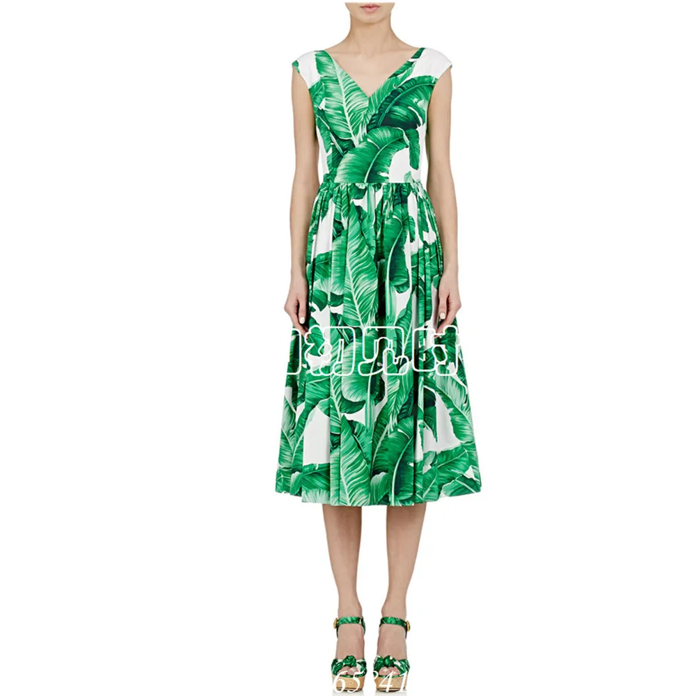 40- summer women vintage 50s banana palm leaves print v neck sleeveless swing dress in green elegant vestidos plus size dresses
40- summer women vintage 50s banana palm leaves print v neck sleeveless swing dress in green elegant vestidos plus size dresses