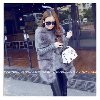 New Autumn Women Brown Plus Size Faux Fur Vest Winter Slim Fit Long Faux fur Coat Women Gilet Rabbit Fur Vest Coat z30
New Autumn Women Brown Plus Size Faux Fur Vest Winter Slim Fit Long Faux fur Coat Women Gilet Rabbit Fur Vest Coat z30