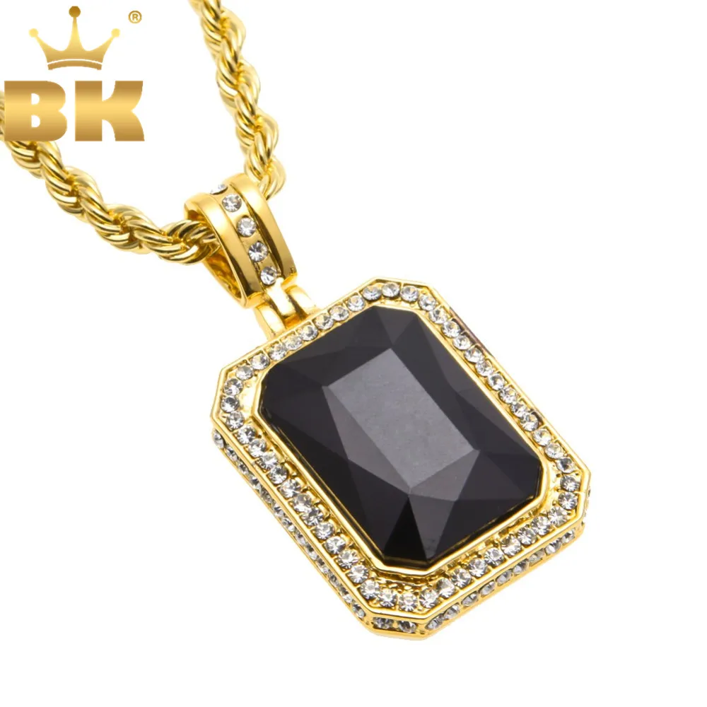 Men's Trendy Iced Out Hip Hop Pendant Necklace Jewelry Gold Color Red Big Square Stone Pendant With Thick Rope Chain Necklace
Men's Trendy Iced Out Hip Hop Pendant Necklace Jewelry Gold Color Red Big Square Stone Pendant With Thick Rope Chain Necklace