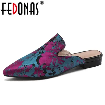 FEDONAS 2019 New Arrival Silk Mules Women Pumps Elegant Pointed Toe Basic Shoes Shallow Spring Summer Casual Shoes Woman
FEDONAS 2019 New Arrival Silk Mules Women Pumps Elegant Pointed Toe Basic Shoes Shallow Spring Summer Casual Shoes Woman