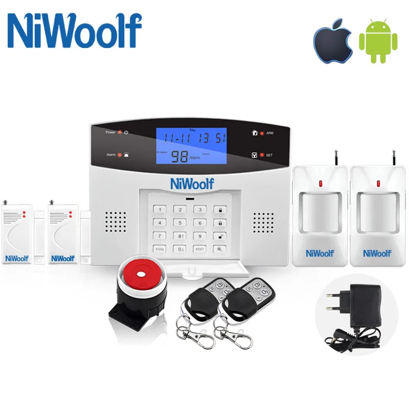 LCD Wireless Home Burglar PSTN GSM Alarm System Android IOS App English/Russian/Spanish/France/Italian Smart Relay Output
LCD Wireless Home Burglar PSTN GSM Alarm System Android IOS App English/Russian/Spanish/France/Italian Smart Relay Output