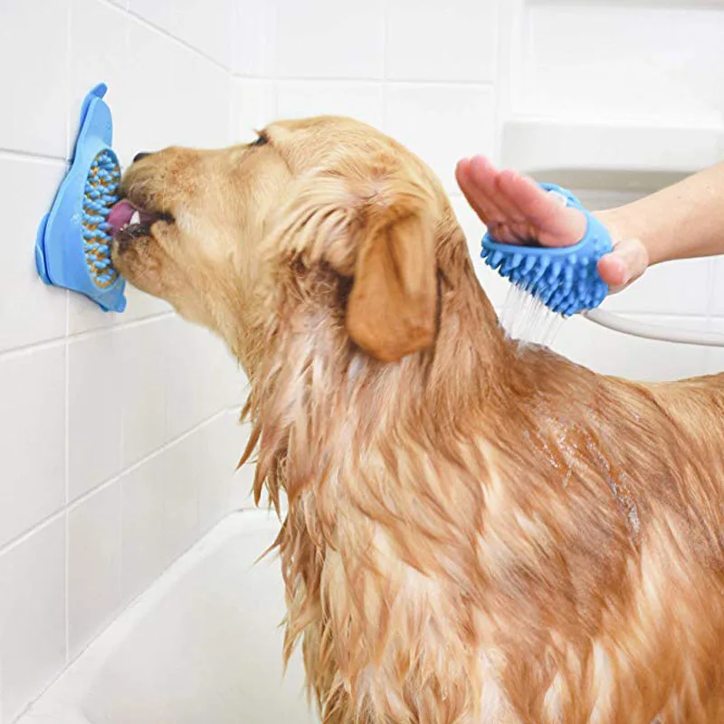Slow Treater Dispensing Mat Suctions to Wall for Pet Bathing Distraction Device , Grooming Puppy Suction Mat, and Dog Training
Slow Treater Dispensing Mat Suctions to Wall for Pet Bathing Distraction Device , Grooming Puppy Suction Mat, and Dog Training