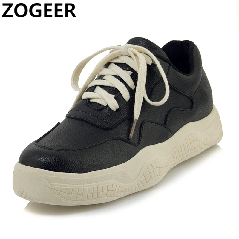 2019 Spring Fashion Women Casual Shoes Water-proof Platform Sneakers Lace-up Height Increasing Black White Female Walking shoes
2019 Spring Fashion Women Casual Shoes Water-proof Platform Sneakers Lace-up Height Increasing Black White Female Walking shoes