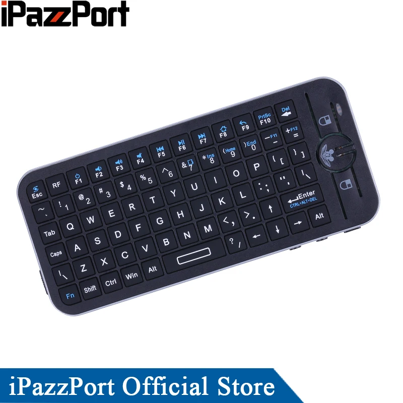 IPazzPort Мини Голосовая Беспроводная клавиатура Air Mouse со встроенным микрофоном и