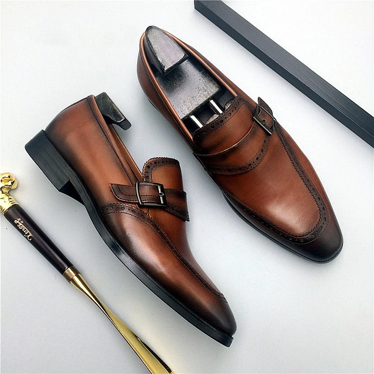 Mens leather shoes genuine leather oxford shoes for men luxury dress business slipon wedding leather brogues buckle shoes
Mens leather shoes genuine leather oxford shoes for men luxury dress business slipon wedding leather brogues buckle shoes