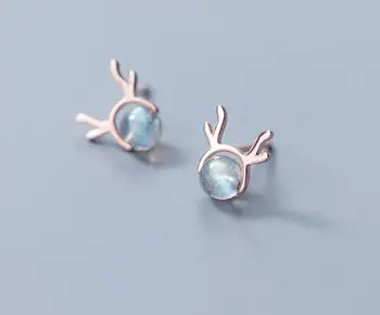 1pair Small Tinny Authentic Real 100% 925 Sterling Silver fine Jewelry Grey Natural Moonstone Antler Deer Stud Earrings GTLE2335
1pair Small Tinny Authentic Real 100% 925 Sterling Silver fine Jewelry Grey Natural Moonstone Antler Deer Stud Earrings GTLE2335