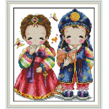 Korean wedding (8) Counted Cross Stitch Diy 11CT 14CT Cross Stitch Set Wholesale Cross-stitch Kits Embroidery Needlework
Korean wedding (8) Counted Cross Stitch Diy 11CT 14CT Cross Stitch Set Wholesale Cross-stitch Kits Embroidery Needlework