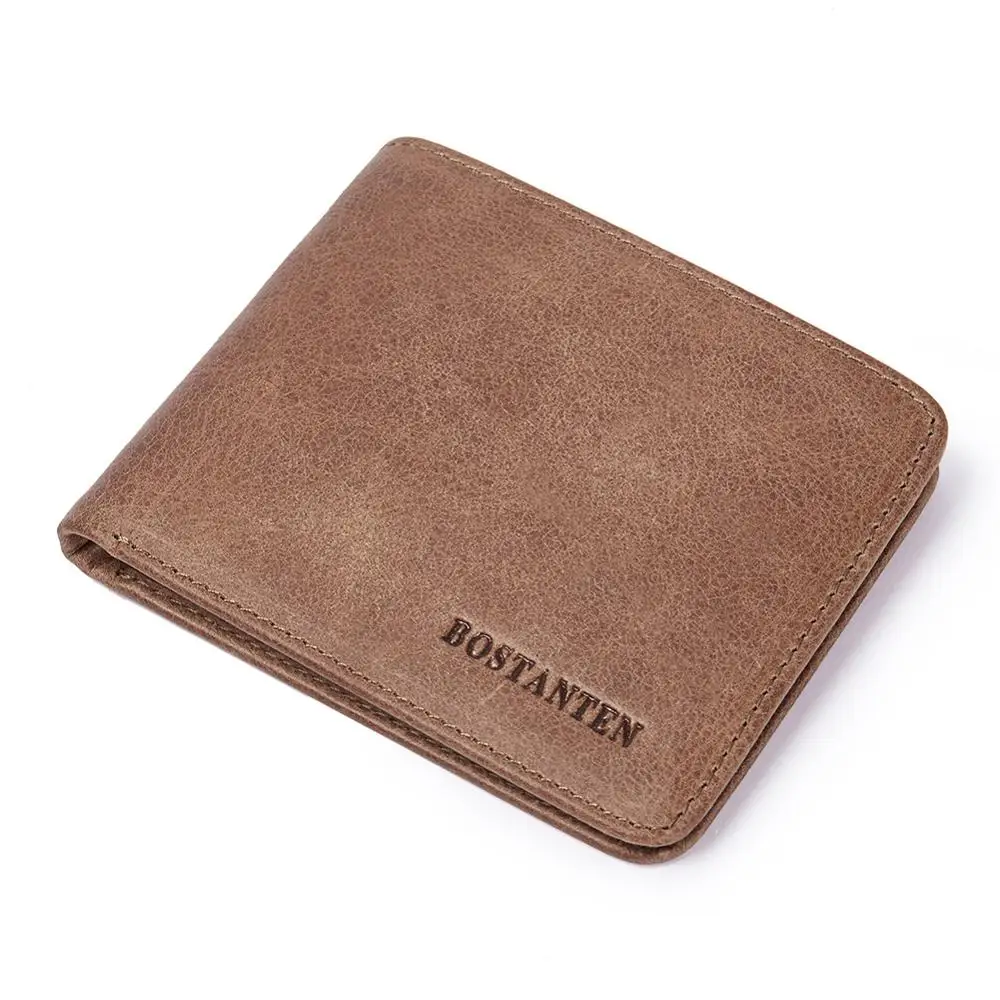 BOSTANTEN Men Vintage Genuine Leather RFID Wallets for Men Bifold RFID Blocking coin Wallet With box
BOSTANTEN Men Vintage Genuine Leather RFID Wallets for Men Bifold RFID Blocking coin Wallet With box