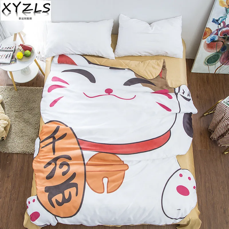 XYZLS Lucky Cat Kids Summer Quilt Adults Cute Kitten Nap Quilt On Bed/Sofa Children/Students Air Conditioning Rest Blanket
XYZLS Lucky Cat Kids Summer Quilt Adults Cute Kitten Nap Quilt On Bed/Sofa Children/Students Air Conditioning Rest Blanket