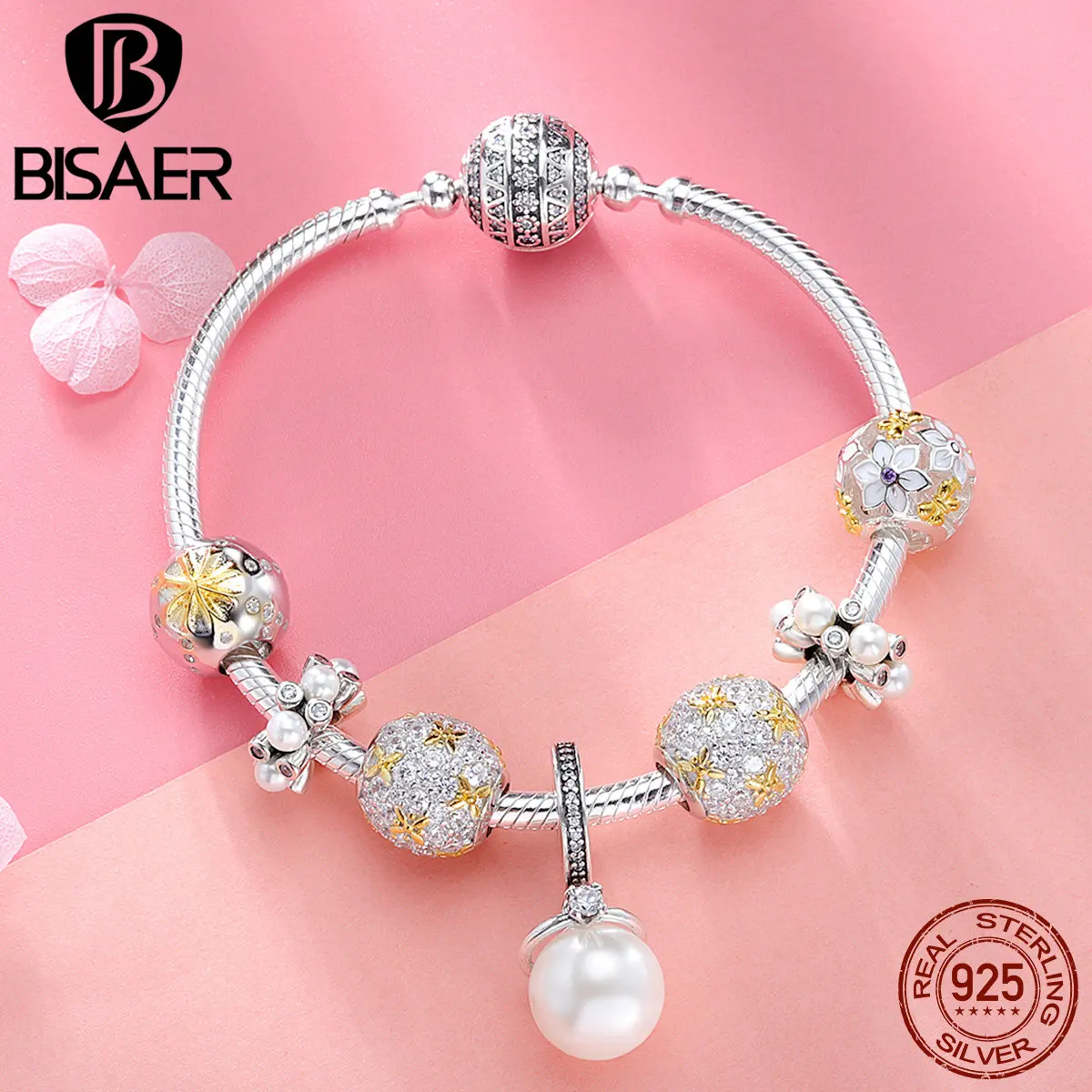 925 Sterling Silver Bracelets Winter Snowflake Crystal Flower Femme Bracelets Bangles for Women Authentic Silver Jewelry ECB806
925 Sterling Silver Bracelets Winter Snowflake Crystal Flower Femme Bracelets Bangles for Women Authentic Silver Jewelry ECB806