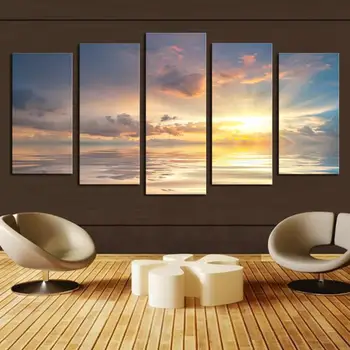 Unframed 5 Pcs Gray Sunset Seaview Picture Print Oil Painting Modern Canvas Wall Art for Wall Decor Home Decoration Artwork
Unframed 5 Pcs Gray Sunset Seaview Picture Print Oil Painting Modern Canvas Wall Art for Wall Decor Home Decoration Artwork