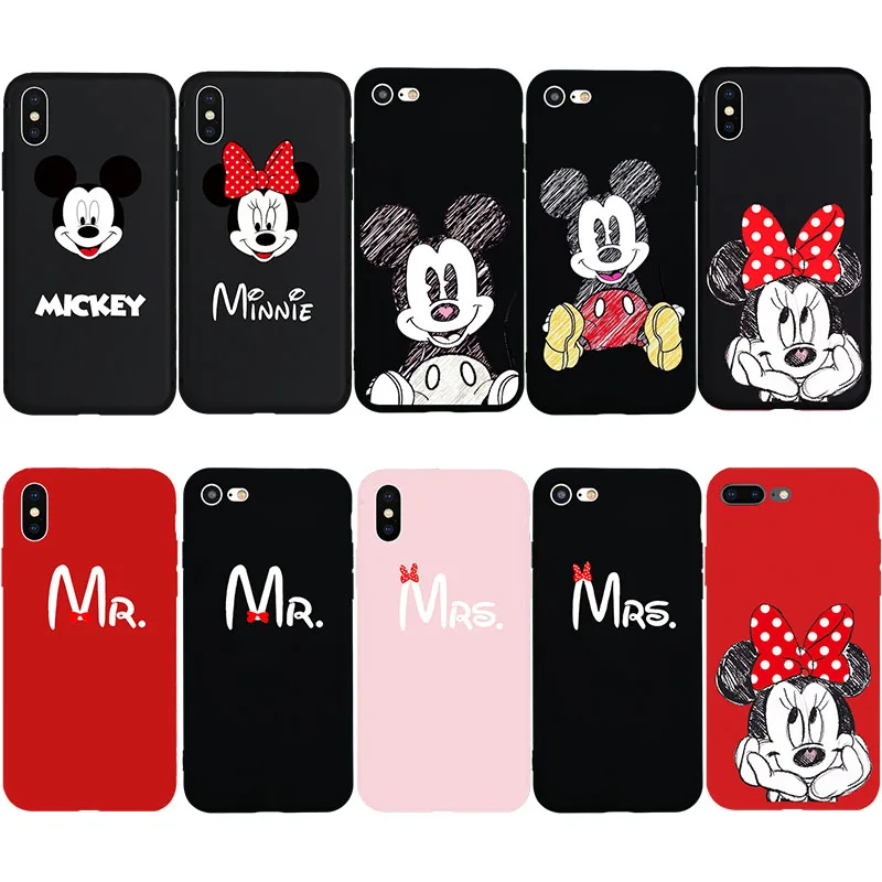 Cute Cartoon Minnie Mickey Mouse MR. MRS. Lovers Soft Case for iPhone 7 7Plus 8 8Plus X Xs Max XR 6 6s Plus 5s SE 5 Phone Cover
Cute Cartoon Minnie Mickey Mouse MR. MRS. Lovers Soft Case for iPhone 7 7Plus 8 8Plus X Xs Max XR 6 6s Plus 5s SE 5 Phone Cover