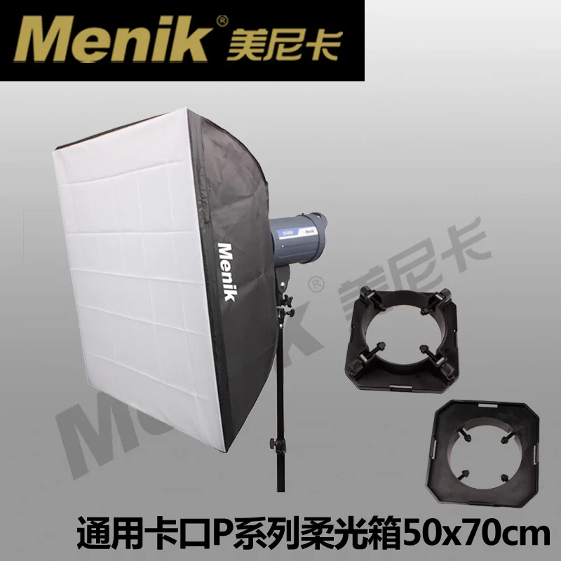 

SS-34 Easy-Folded Softbox for Photography menik P series studio Flash General card softbox 50X70cm CD50