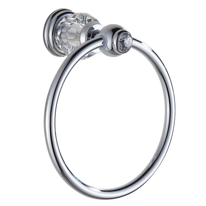 European style bathroom solid copper towel ring crystal luxury wall-mounted round towel ring bracket bathroom hardware kit
European style bathroom solid copper towel ring crystal luxury wall-mounted round towel ring bracket bathroom hardware kit