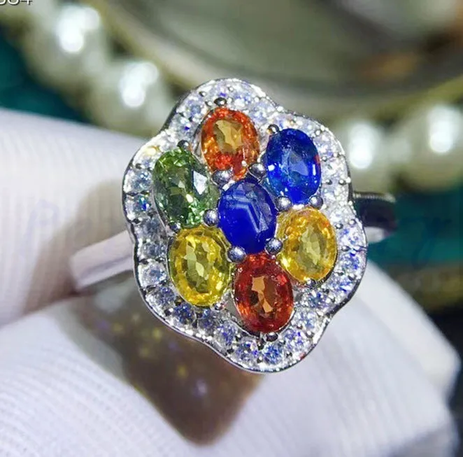 Natural sapphire ring 0.35ct*7pcs gemstone Free shipping Natural real sapphire 925 sterling silver Fine jewelry #J18123116
Natural sapphire ring 0.35ct*7pcs gemstone Free shipping Natural real sapphire 925 sterling silver Fine jewelry #J18123116