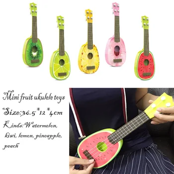 2016 new mini children to learn fruits ukulele guitar can play musical instruments toys 36.5*12*4cm
2016 new mini children to learn fruits ukulele guitar can play musical instruments toys 36.5*12*4cm