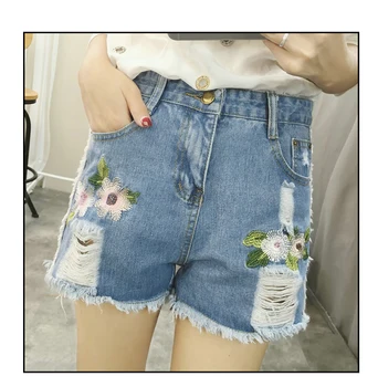 high wasit denim shorts women flowers embroidered holes casual shorts streetwear skinny tassels ripped jeans fitness shorts
high wasit denim shorts women flowers embroidered holes casual shorts streetwear skinny tassels ripped jeans fitness shorts