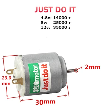 GOOD! R260 micro dc high speed motor DIY toys RC car Boat 3v 4.8V 8V 12V 350000rpm remote control car diy 
GOOD! R260 micro dc high speed motor DIY toys RC car Boat 3v 4.8V 8V 12V 350000rpm remote control car diy