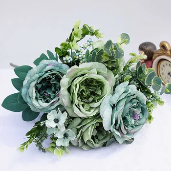 1 bundle Artificial plastic flowers for home vases room Wedding decoration Christmas silk Retro peony Bride bouquet fake plant
1 bundle Artificial plastic flowers for home vases room Wedding decoration Christmas silk Retro peony Bride bouquet fake plant