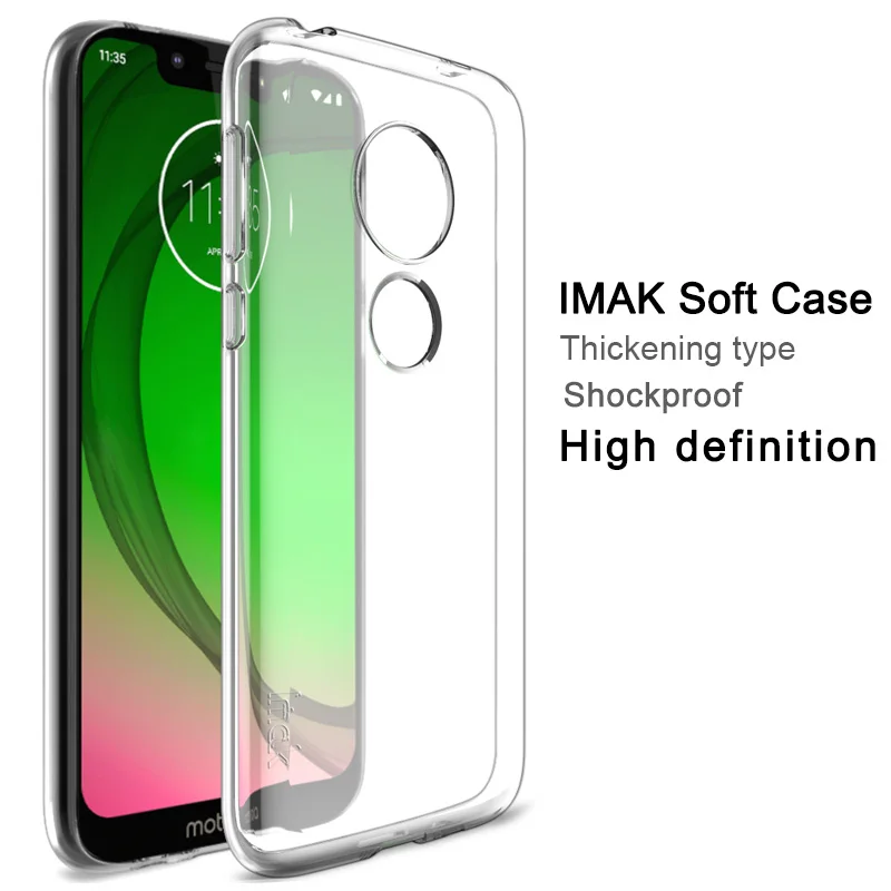 

IMAK UX-5 Series Soft Case For Motorola Moto G7 Transparent Clear Crystal TPU Protector For Motorola G7 Plus Phone Case