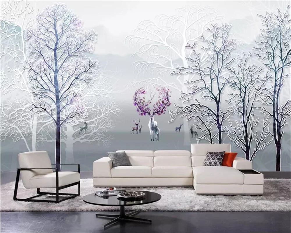 beibehang Custom 3d wallpaper modern Fashion forest elk idyllic background wall wall papers home decor papel de parede wallpaper
beibehang Custom 3d wallpaper modern Fashion forest elk idyllic background wall wall papers home decor papel de parede wallpaper