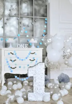 One Year Birthday Decorations White And Grey Balloons window backdrops Vinyl cloth Computer print party background
One Year Birthday Decorations White And Grey Balloons window backdrops Vinyl cloth Computer print party background